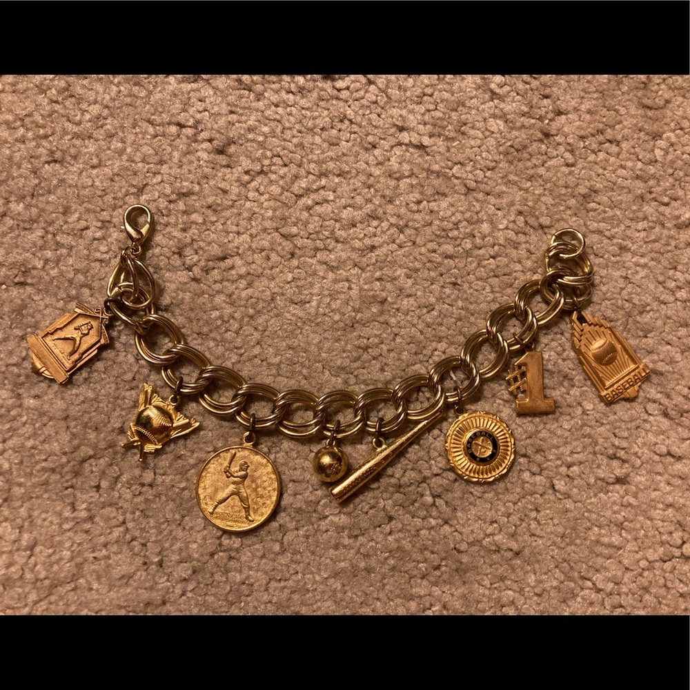 Baseball Theme Charm Bracelet - image 1